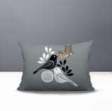 Emy Bird Reversible Indoor/Outdoor Rectangle Pillow