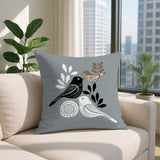 Emy Bird Reversible Indoor/Outdoor Square Pillow