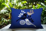 Emy Bird Reversible Indoor/Outdoor Rectangle Pillow