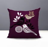 Emy Bird Reversible Indoor/Outdoor Square Pillow