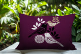 Emy Bird Reversible Indoor/Outdoor Rectangle Pillow