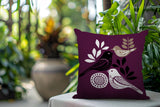 Emy Bird Reversible Indoor/Outdoor Square Pillow