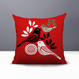 Emy Bird Reversible Indoor/Outdoor Square Pillow