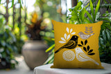 Emy Bird Reversible Indoor/Outdoor Square Pillow