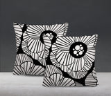 Etna Floral Reversible Indoor/Outdoor Square Pillow
