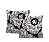 Etna Floral Reversible Indoor/Outdoor Square Pillow