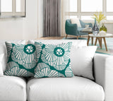 Etna Floral Reversible Indoor/Outdoor Square Pillow