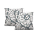 Etna Floral Reversible Indoor/Outdoor Square Pillow