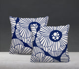 Etna Floral Reversible Indoor/Outdoor Square Pillow