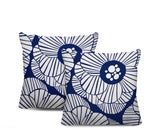 Etna Floral Reversible Indoor/Outdoor Square Pillow