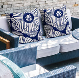 Etna Floral Reversible Indoor/Outdoor Square Pillow