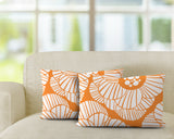 Etna Floral Reversible Indoor/Outdoor Rectangular Pillow