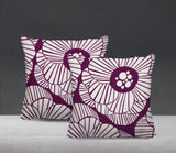 Etna Floral Reversible Indoor/Outdoor Square Pillow