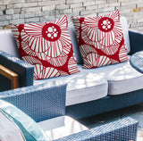 Etna Floral Reversible Indoor/Outdoor Square Pillow