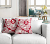 Etna Floral Reversible Indoor/Outdoor Square Pillow