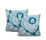 Etna Floral Reversible Indoor/Outdoor Square Pillow