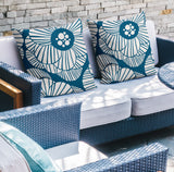 Etna Floral Reversible Indoor/Outdoor Square Pillow