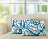 Etna Floral Reversible Indoor/Outdoor Rectangular Pillow