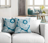 Etna Floral Reversible Indoor/Outdoor Square Pillow