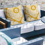 Etna Floral Reversible Indoor/Outdoor Square Pillow