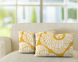 Etna Floral Reversible Indoor/Outdoor Rectangular Pillow