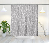 Evie Faces Abstract Shower Curtain