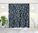 Evie Faces Abstract Shower Curtain