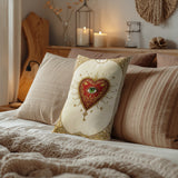 Evil Eye Faux Linen Lumber Pillow
