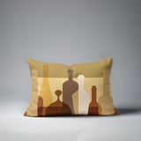 Finley Wine Bottle Lumbar Indoor/Outdoor Throw Pillow