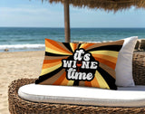Hexam It's Wine Lumbar Indoor/Outdoor Throw Pillow