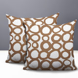 Famo 2 Sets Indoor/Outdoor Reversible Square Pillow