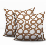 Famo 2 Sets Indoor/Outdoor Reversible Square Pillow