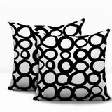 Famo 2 Sets Indoor/Outdoor Reversible Square Pillow