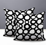 Famo 2 Sets Indoor/Outdoor Reversible Square Pillow