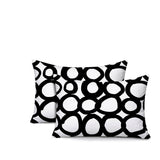 Famo 2 Sets Indoor/Outdoor Reversible Rectangular Pillow