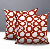 Famo 2 Sets Indoor/Outdoor Reversible Square Pillow