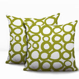 Famo 2 Sets Indoor/Outdoor Reversible Square Pillow