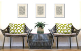 Famo 2 Sets Indoor/Outdoor Reversible Rectangular Pillow