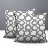 Famo 2 Sets Indoor/Outdoor Reversible Square Pillow