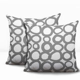 Famo 2 Sets Indoor/Outdoor Reversible Square Pillow