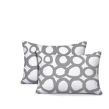 Famo 2 Sets Indoor/Outdoor Reversible Rectangular Pillow