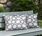Famo 2 Sets Indoor/Outdoor Reversible Rectangular Pillow