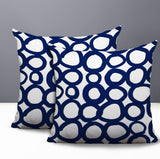 Famo 2 Sets Indoor/Outdoor Reversible Square Pillow
