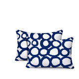 Famo 2 Sets Indoor/Outdoor Reversible Rectangular Pillow