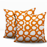 Famo 2 Sets Indoor/Outdoor Reversible Square Pillow
