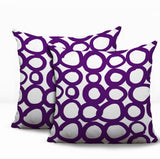 Famo 2 Sets Indoor/Outdoor Reversible Square Pillow