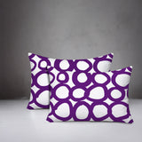 Famo 2 Sets Indoor/Outdoor Reversible Rectangular Pillow