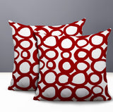 Famo 2 Sets Indoor/Outdoor Reversible Square Pillow