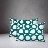 Famo 2 Sets Indoor/Outdoor Reversible Rectangular Pillow