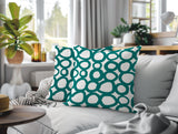 Famo 2 Sets Indoor/Outdoor Reversible Square Pillow
